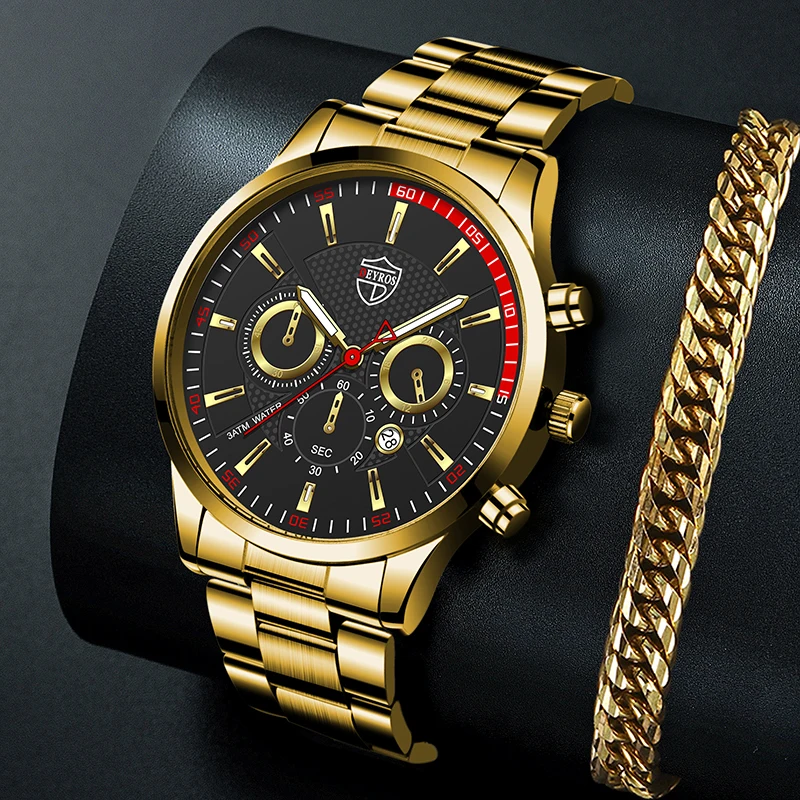 

uhren herren 2022 luxus Marke Mens Watchs für Männer Business Edelstahl Quarz Armbanduhr Casual Mann Gold Armband Leucht Uhr Uhr