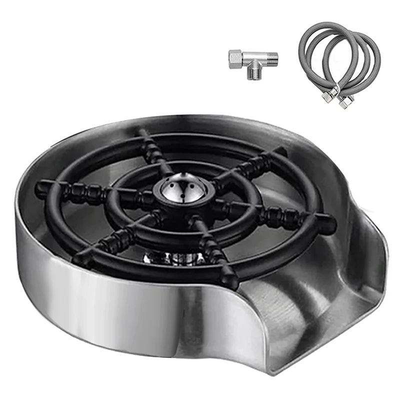 

Automatic Glass Rinser Cup Washer for Sink Sink Glass Rinser - Sink Cup Rinser Bottle Washer for Sink Cup Cleaner