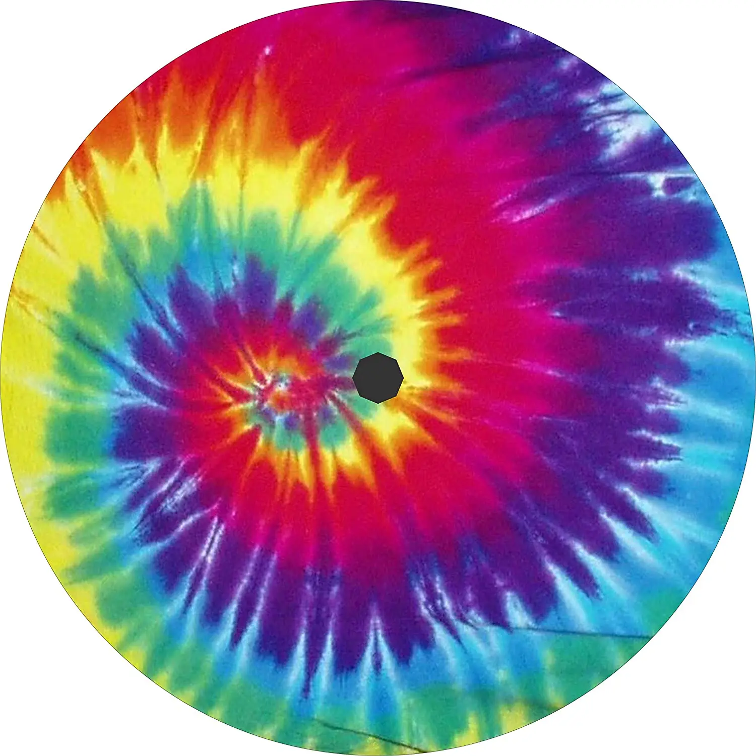 

TIRE COVER CENTRAL Tie Dye Multi Color Swirl Spare Tire Cover (Select tire Size/Back up Camera Option in MENU) Custom Sized to A