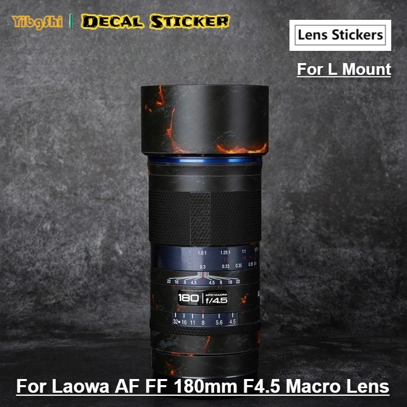 Фото Для Laowa AF FF 180 мм F4.5 макро для L крепление объектива наклейка наклейка на кожу объектива виниловая пленка покрытие 180 4.5 №2