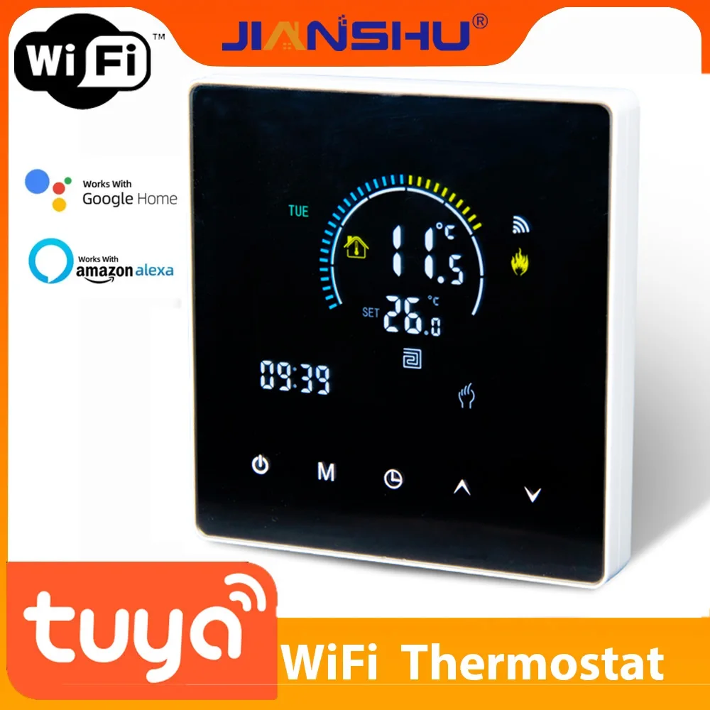Термостат Jianshu с Wi-Fi и датчиком, 220 В