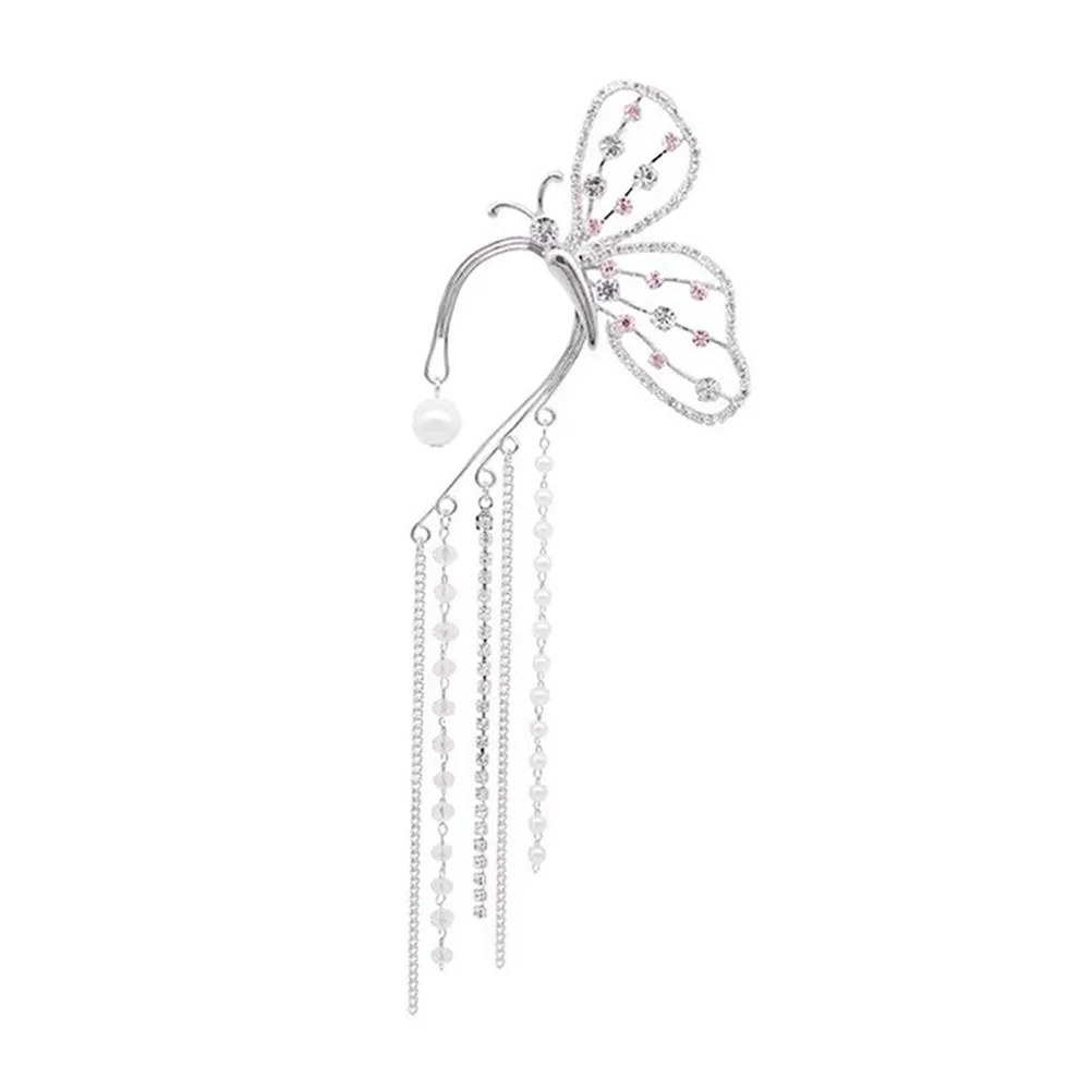 

Earring Exquisite Chain Earring Ear Cuff Earring Butterflies Ear Cuff Butterflies Tassel Earring