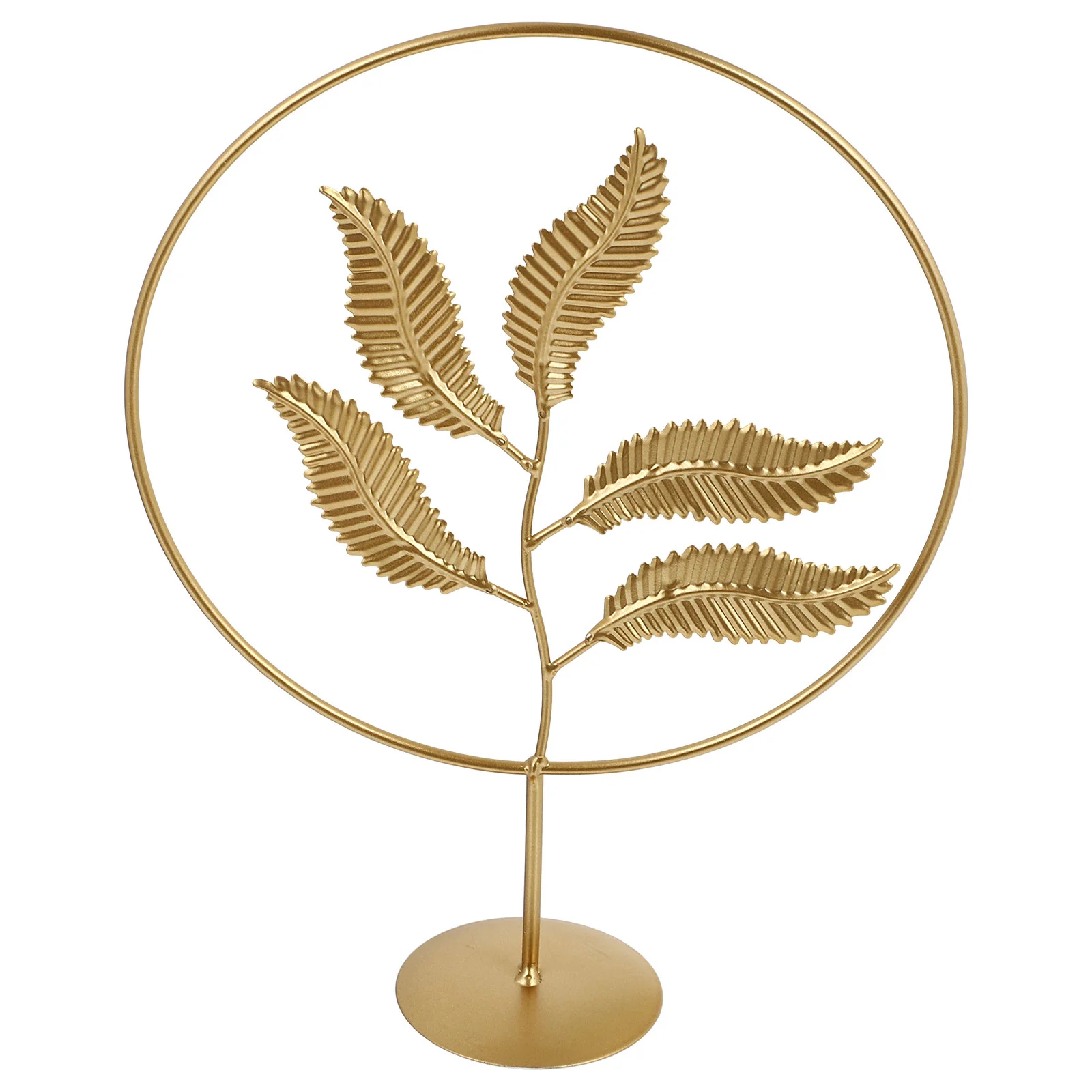 

1pc Exquisite Leaf Adornment Desktop Iron Craft Leaf Decor Unique Decor