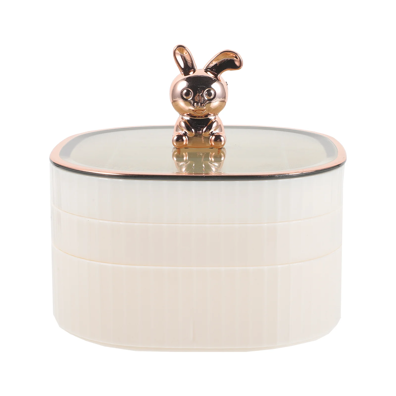 

Ring Organizer Beads Earring Holders Storage Necklace Girls Desk Jewelry Containers Lids