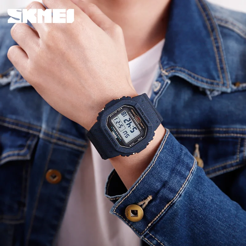 

SKMEI Fashion Watches Outdoor Sport Watch Men Digital Wristwatch 5Bar Waterproof Alarm Clock Cowboy Military Relogio Masculino