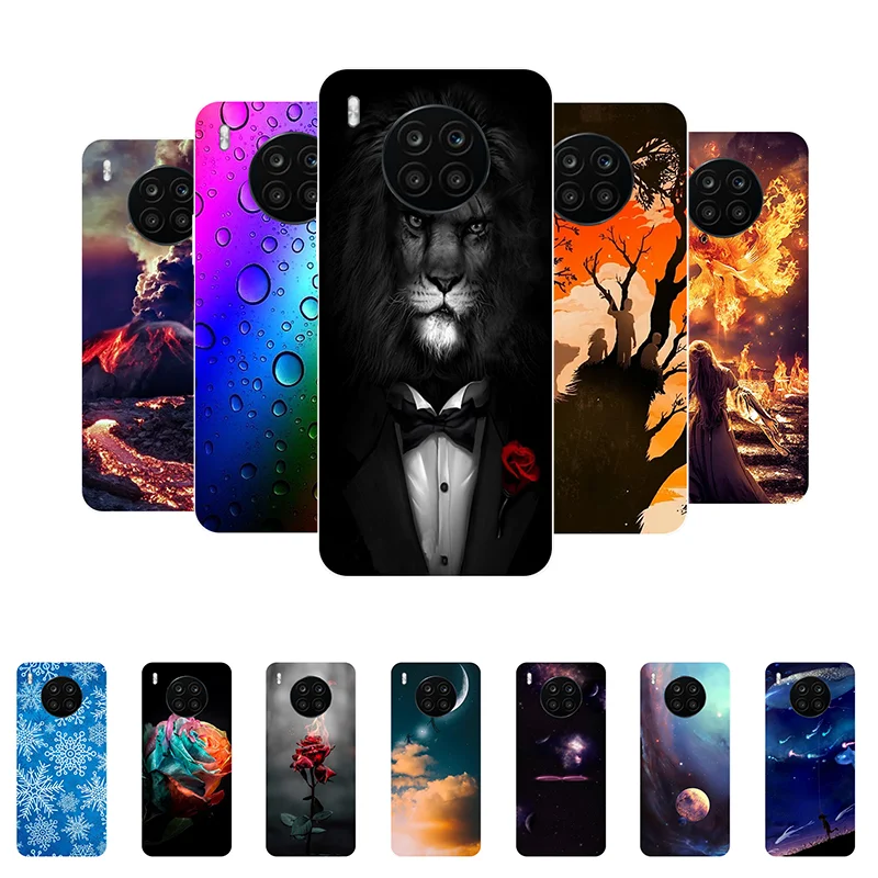

For Honor 50 Lite Case Soft Silicone Cool Cartoon Case For Honor 50 Lite Cover NTN-L22 LX1 TPU Funda for Honor 50Lite Phone Case