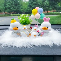 duck car decoration cute dashboard car interior accessories air freshener ladies aroma car decoration birthday gift