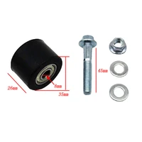 353555mm pair of 8mm black motorcycle chain roller slider tensioner guides plastic metal motorcycle chain guides for yfz 350