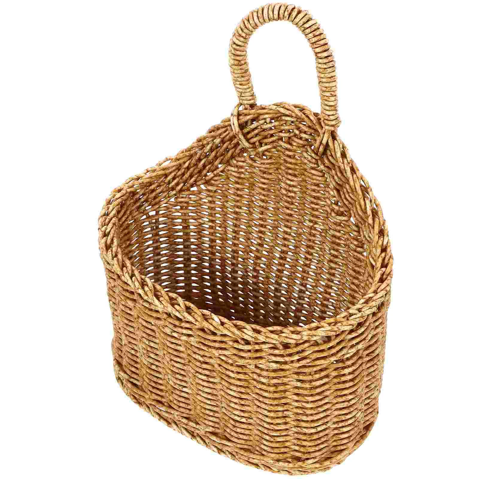 

Wall Hanging Flower Basket Ginger Garlic Storage Pocket Organizer Kitchen Holder