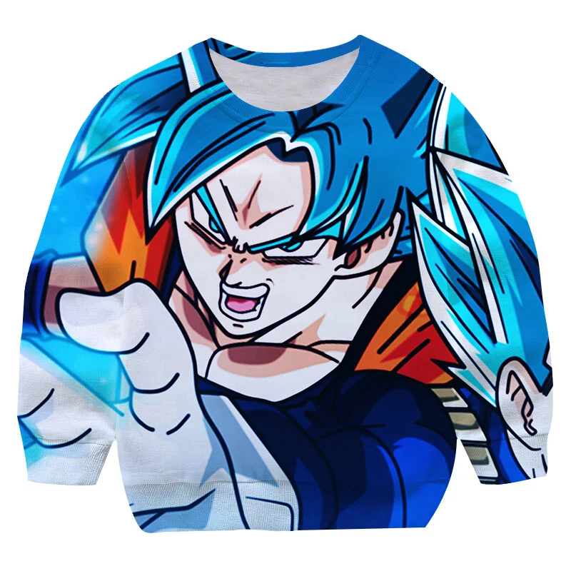 

2022 Autumn New 3D Printing Dragon-Ball Boy Girl Casual Hoodie Fashion Trend Young Handsome Loose Round Neck Hoodies