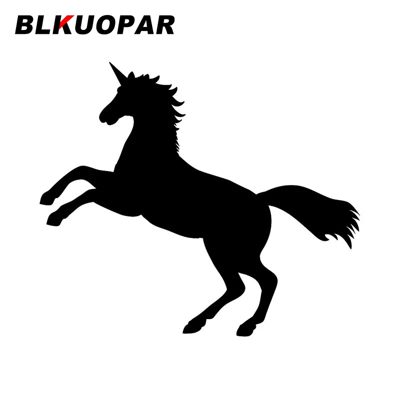 

BLKUOPAR Единорог Автомобильная наклейка устойчивая к царапинам индивидуальные наклейки водонепроницаемые Оригинальные креативные забавные ...