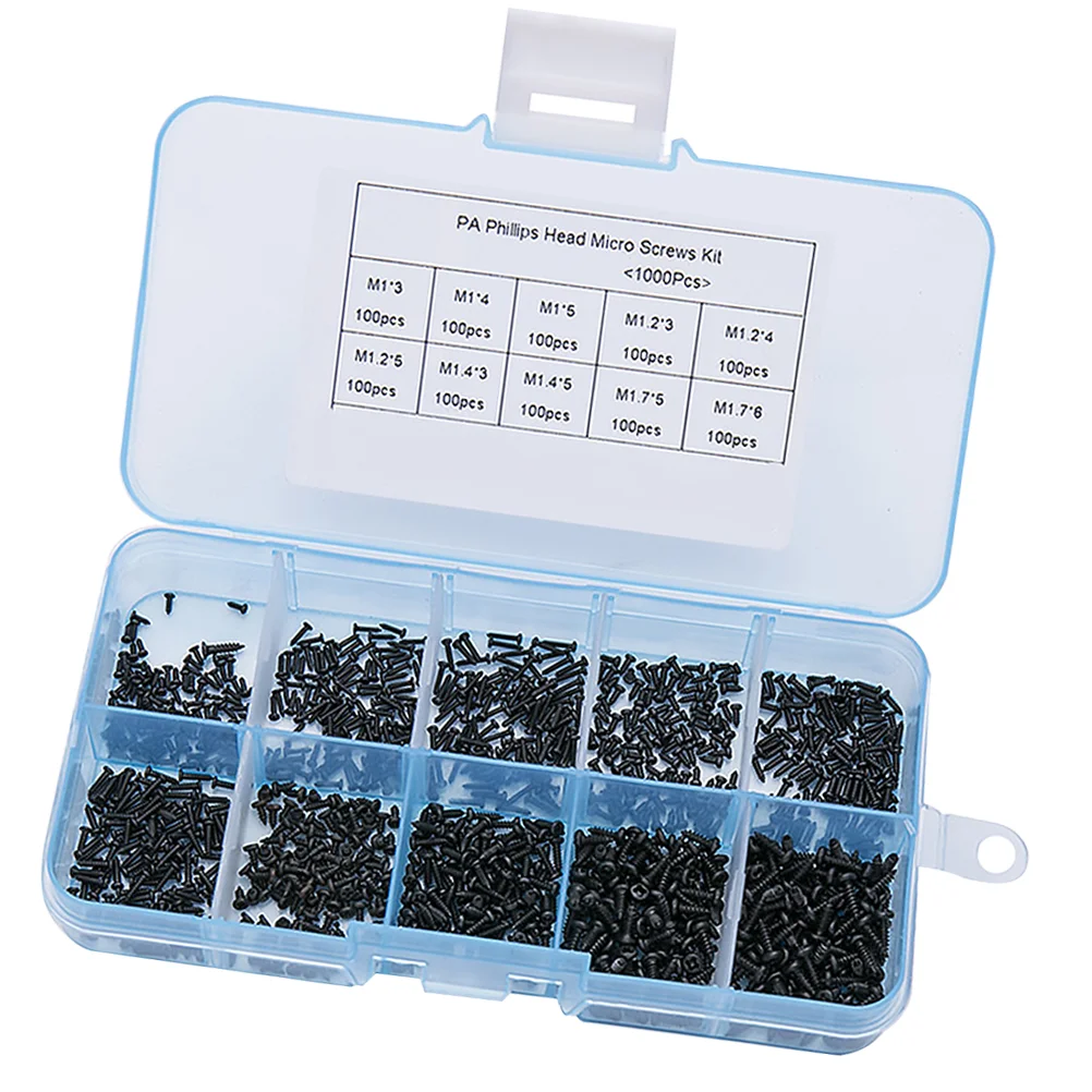

1000pcs Male Female Nylon Hex Spacer Self- Screws Miniature Kit Pillar Assorted