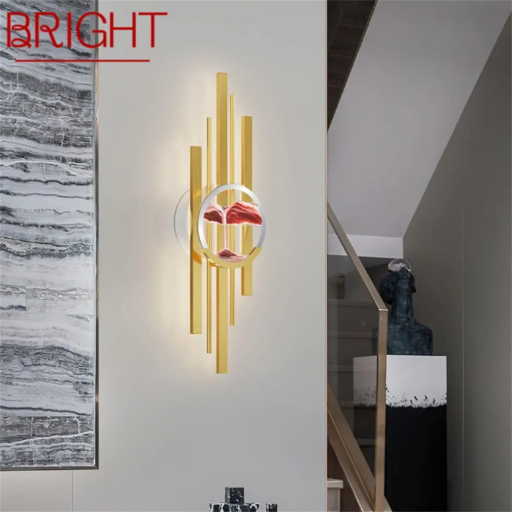 

BRIGHT Interior Hourglass Wall Lamp LED 3 Colors Creative Design Sconce Light Decor for Home Living Bedroom
