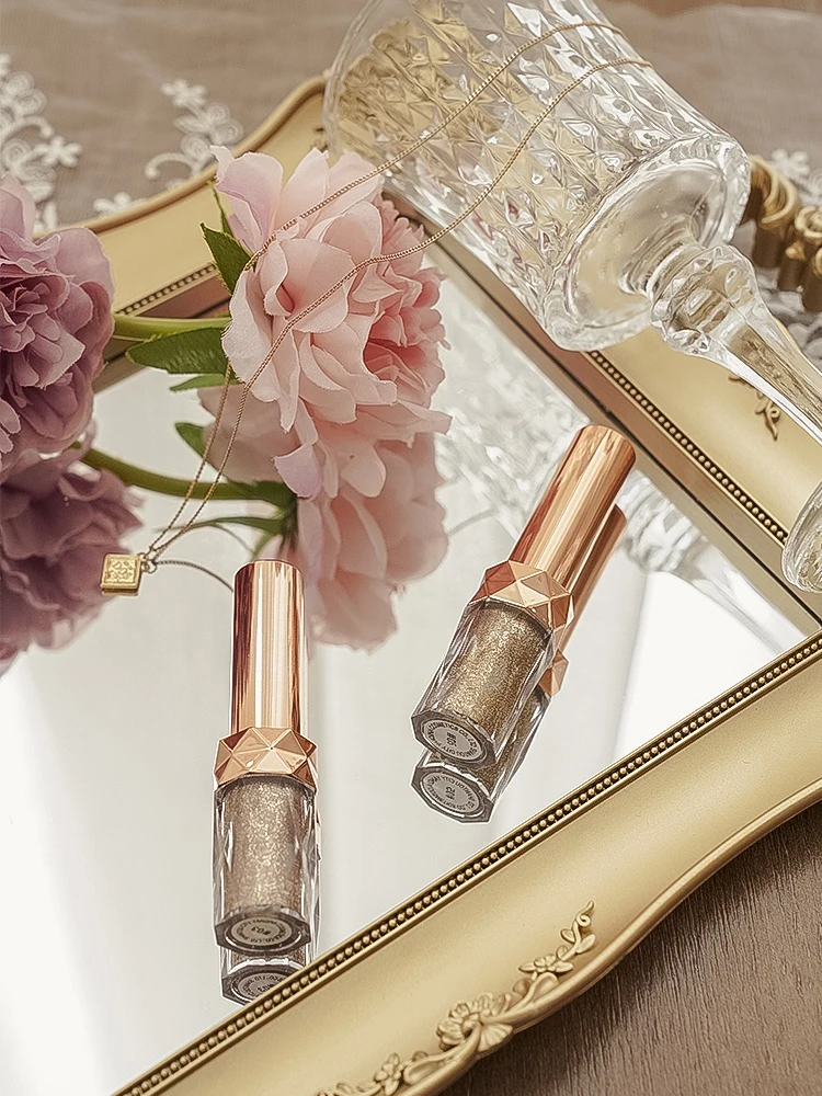 Ретро Роскошный резной зеркальный лоток из полипропилена пластиковый спрей