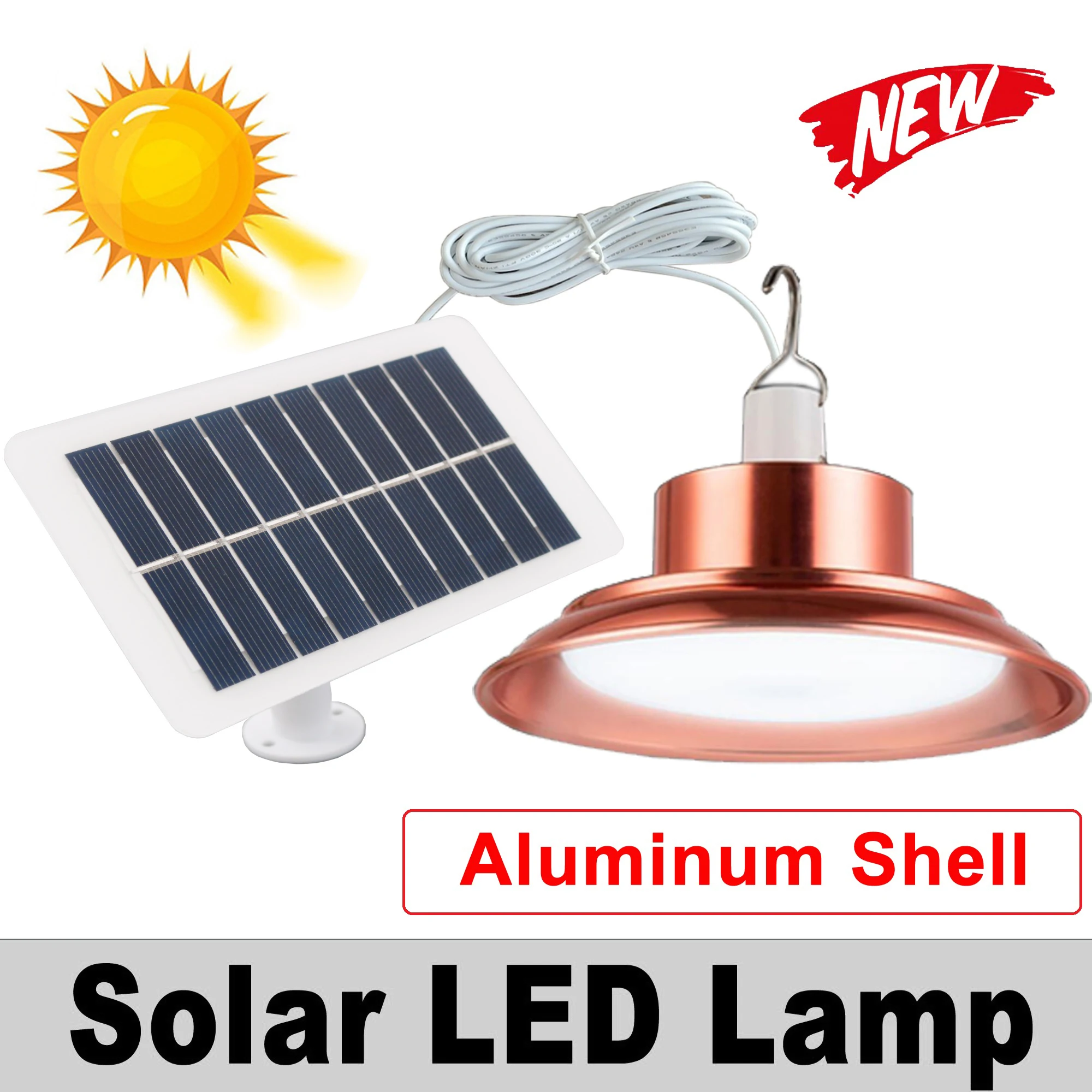 

Solar Lamp 25Watt Rechargeable Light LED Outdoor Charge Bulb hanging Courtyard Garden Camping Indoors Emergency Built in Battery