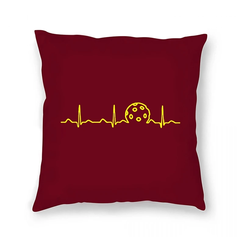 

REM Pickleball Heartbeat , Funny Cute EKG Love Player Gift Brand New Sexy Pillow Case