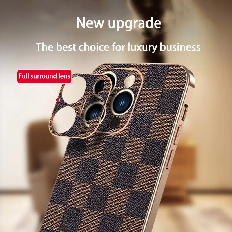 for iphone 13 12 11 pro max phone case new all inclusive lens anti fall high end luxury new electroplated frame protective cover free global shipping