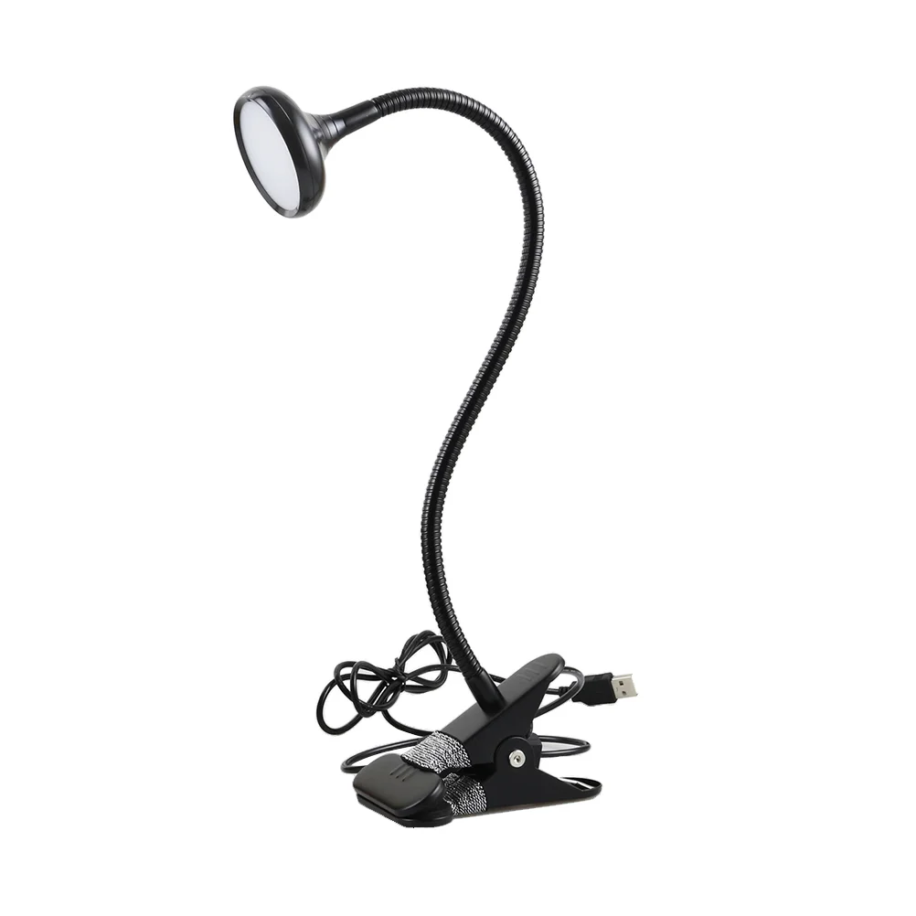 

Прикроватная лампа, встросветодиодный светодиодная приглушаемая Гибкая Настольная лампа для чтения с гибким шлангом, USB-зарядка, с зажимом ...
