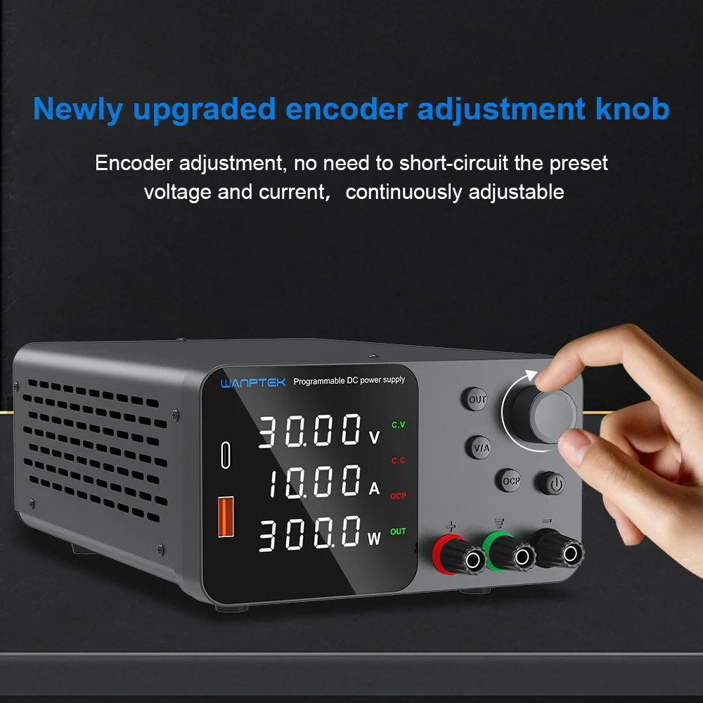 Регулируемый лабораторный источник питания постоянного тока Wanptek 30 В 10 А 60 5