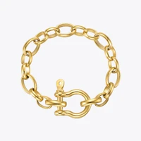 enfashion goth lock bracelets for women 2021 gold color bracelet stainless steel pulseras mujer fashion jewelry gift b212250