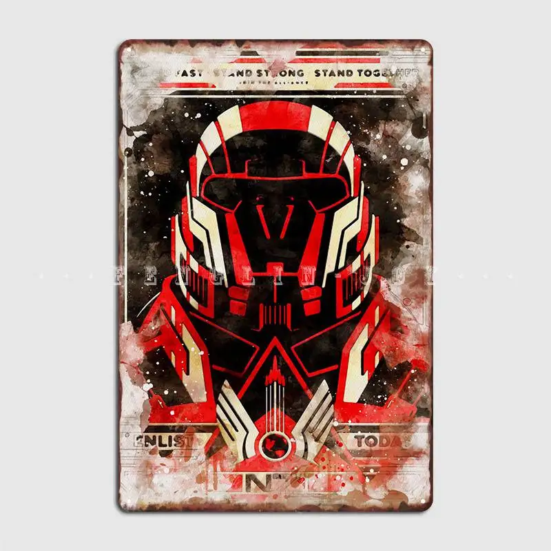 

Mass Effect Metal Sign Plaques Vintage Kitchen Cinema Garage Tin Sign Posters