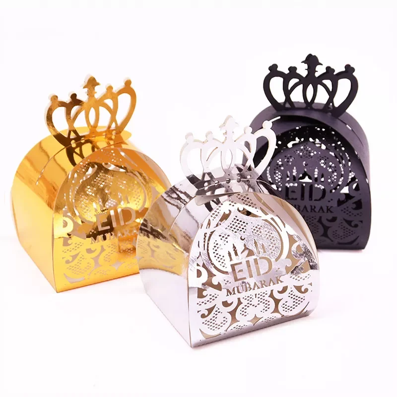 

EID Mubarak Chocolate Candy Box Cookie Gift Packaging Boxes Bag Ramadan Kareem Decoration Islamic Muslim Party Supplies