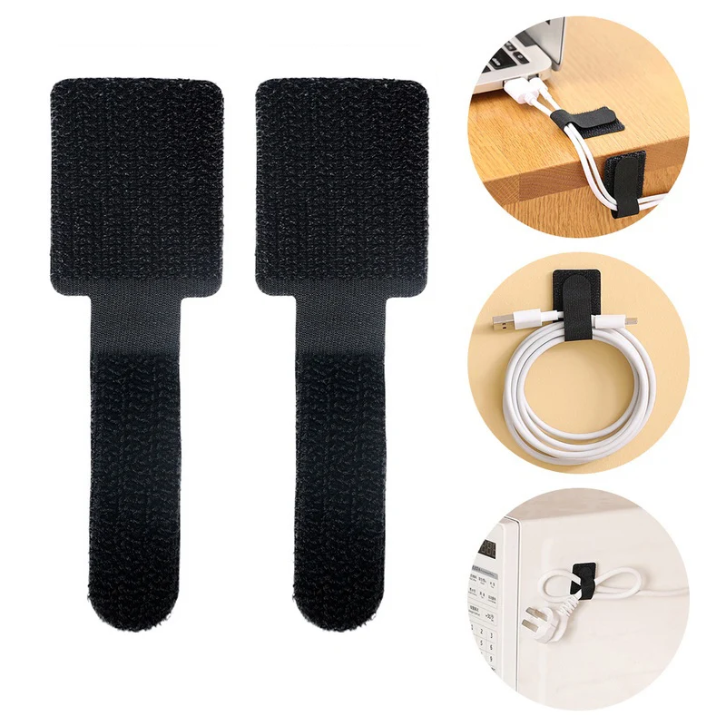 

20/10/5PCS Releasable Cable Organizer Ties Mouse Earphones Wire Management Nylon Cable Ties Reusable Loop Hoop Tape Straps Tie
