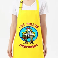 6575cm adjustable breaking bad los pollos hermanos apron grill kitchen chef apron professional for bbq baking
