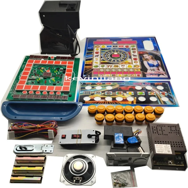 Casino game board slot PCB mario game board with acrylic and wiring harness Coin Operated mario slot machine kits