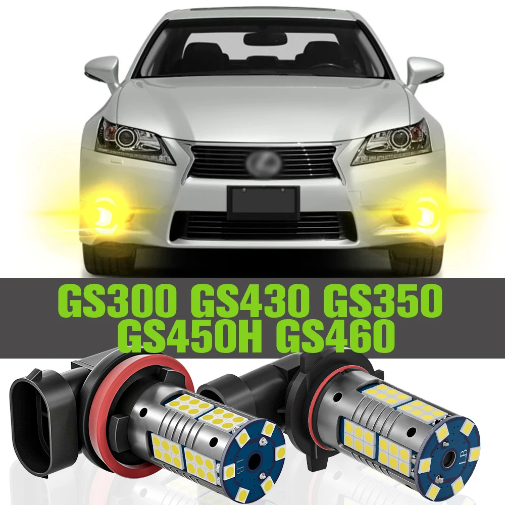 

2x LED Fog Light Accessories Lamp For Lexus GS300 GS430 GS350 GS450H GS460 1997-2011 2005 2001 2006 2007 2008 2011 2013 2015