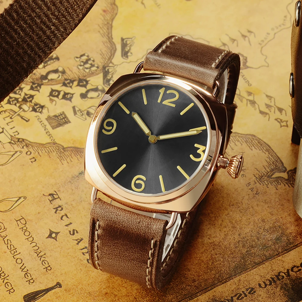 Часы San Martin Мужские механические бронзовые водостойкие 200 м |