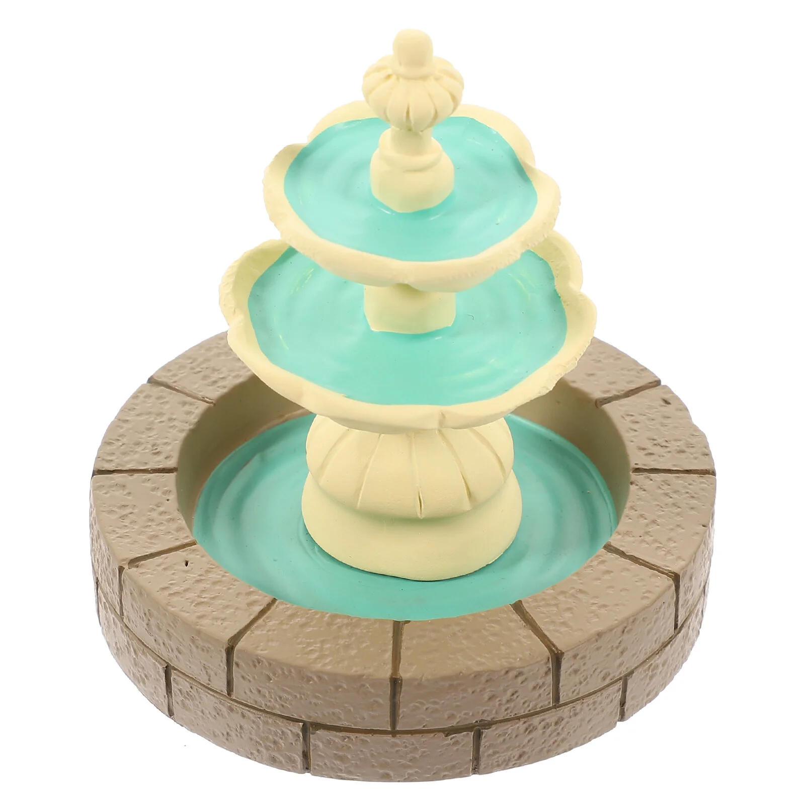 

Trinkets Micro Landscape Fountain Mini Statue Table Decor Garden Ornament Prop Resin Outdoor Simulated
