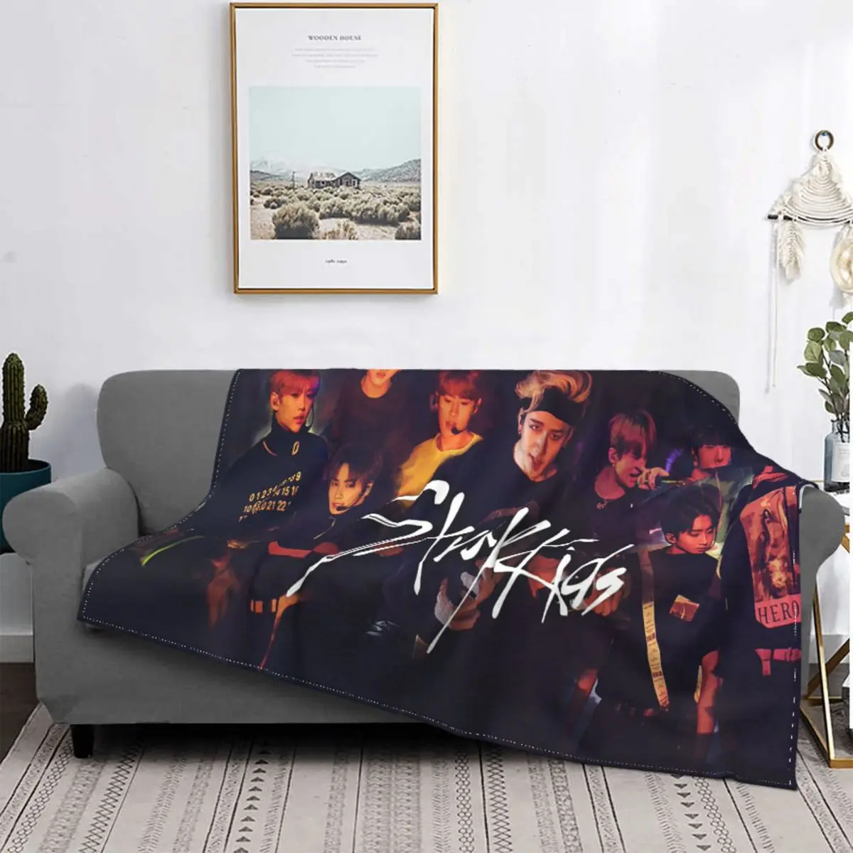 

Детское бархатное одеяло Kpop Star Stray Kids Singer Idol s, легкое покрывало для постельного белья, офисное покрывало на весну и осень