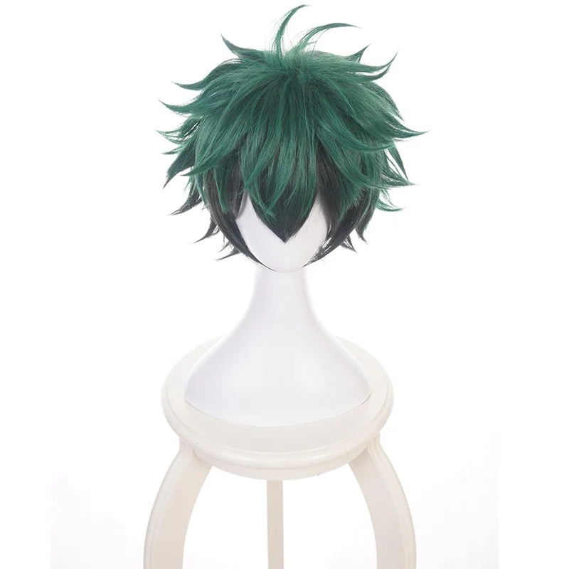 Парик для косплея из аниме Моя боку парики темно-зеленых синтетических волос