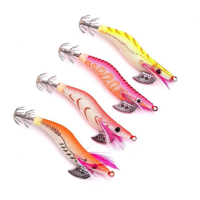 Яркий деревянный крючок для креветок 9 цветов 2 0 # 8 см/8 г