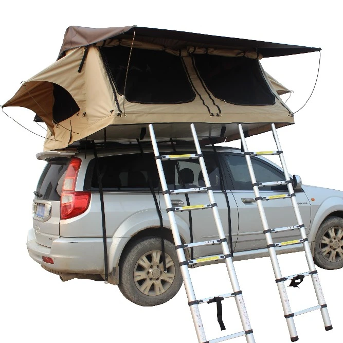 

2021 Roof Top Tent Install on Cars Roof For Camping and Outdoor 1.4*2.4m for 1-2 person Car Tent