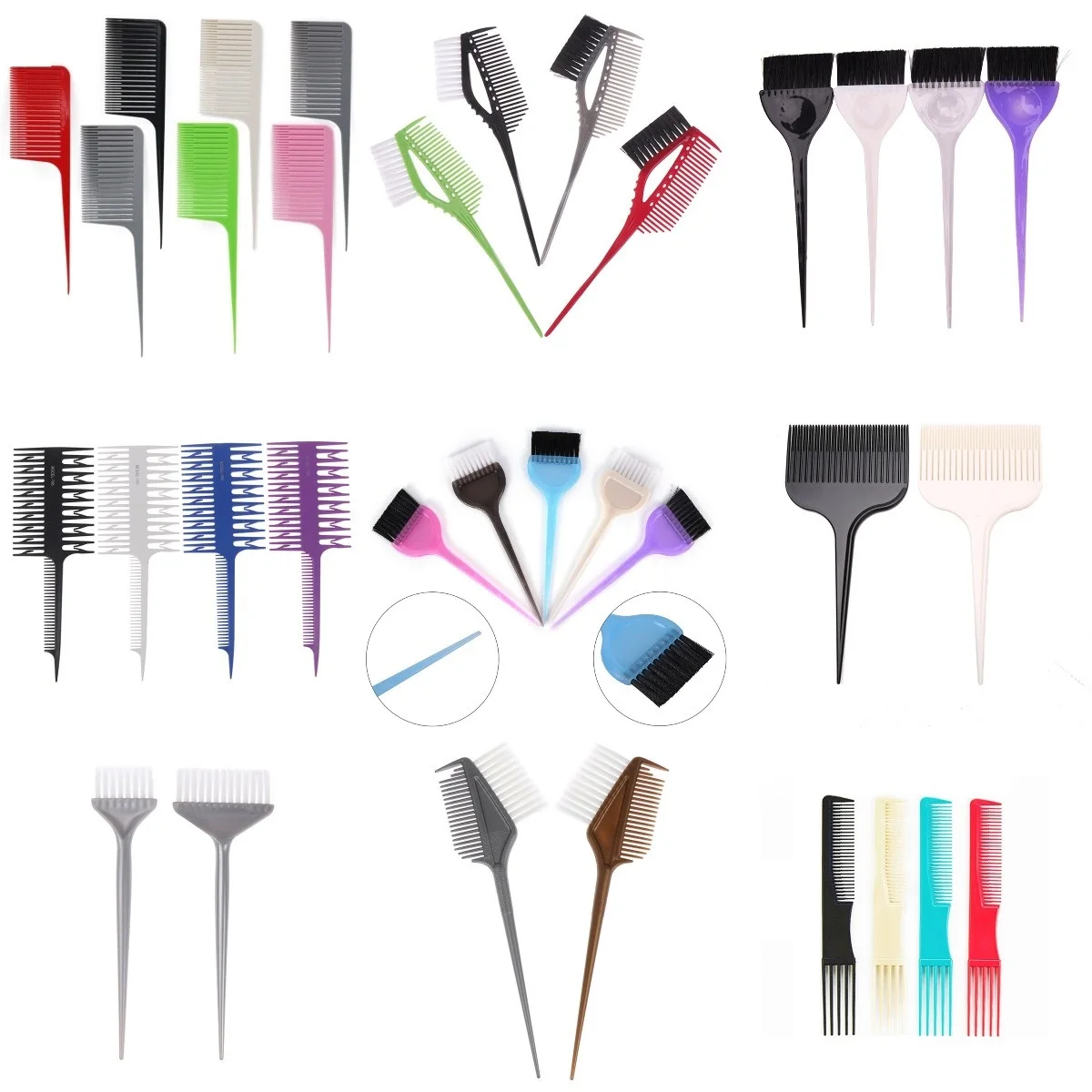 Многофункциональная Расческа для окрашивания волос профессиональная расческа