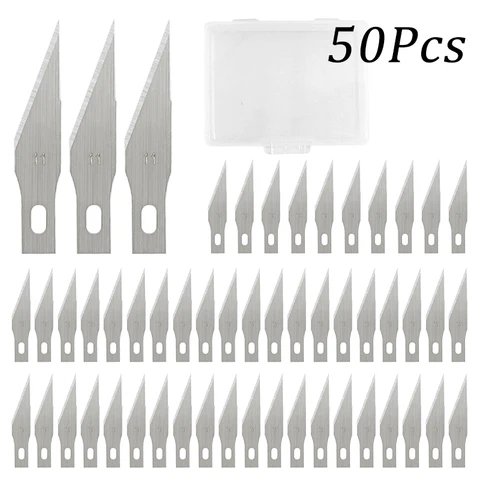 Лезвия для гравировального ножа из нержавеющей стали, 50/100 шт - изображение