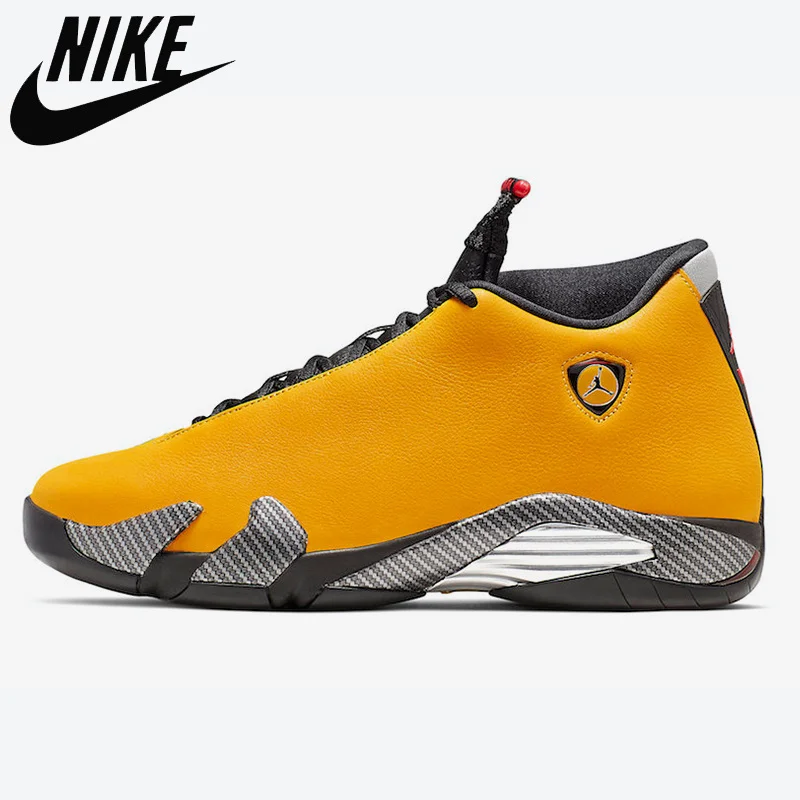 

Identical origins of NIKE Air Jordan Retro 14 University of Gold White Hyper Royal Men Women Football Snickers shoes