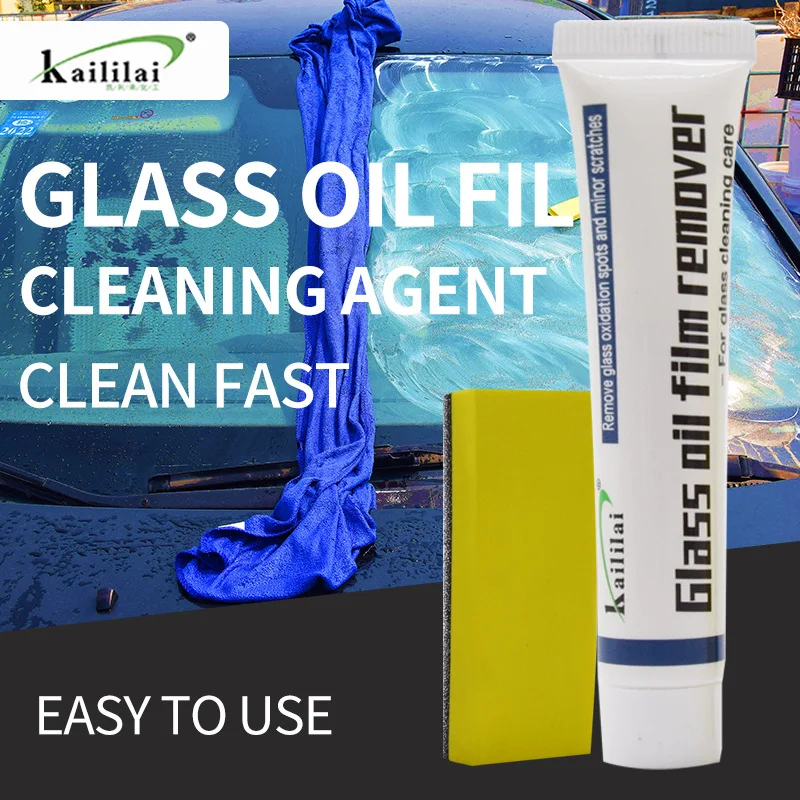 

2022 Glass Oil Film Remover Automotive Oil Film Remover Front Windshield Cleaner Gum Bird Droppings Remover