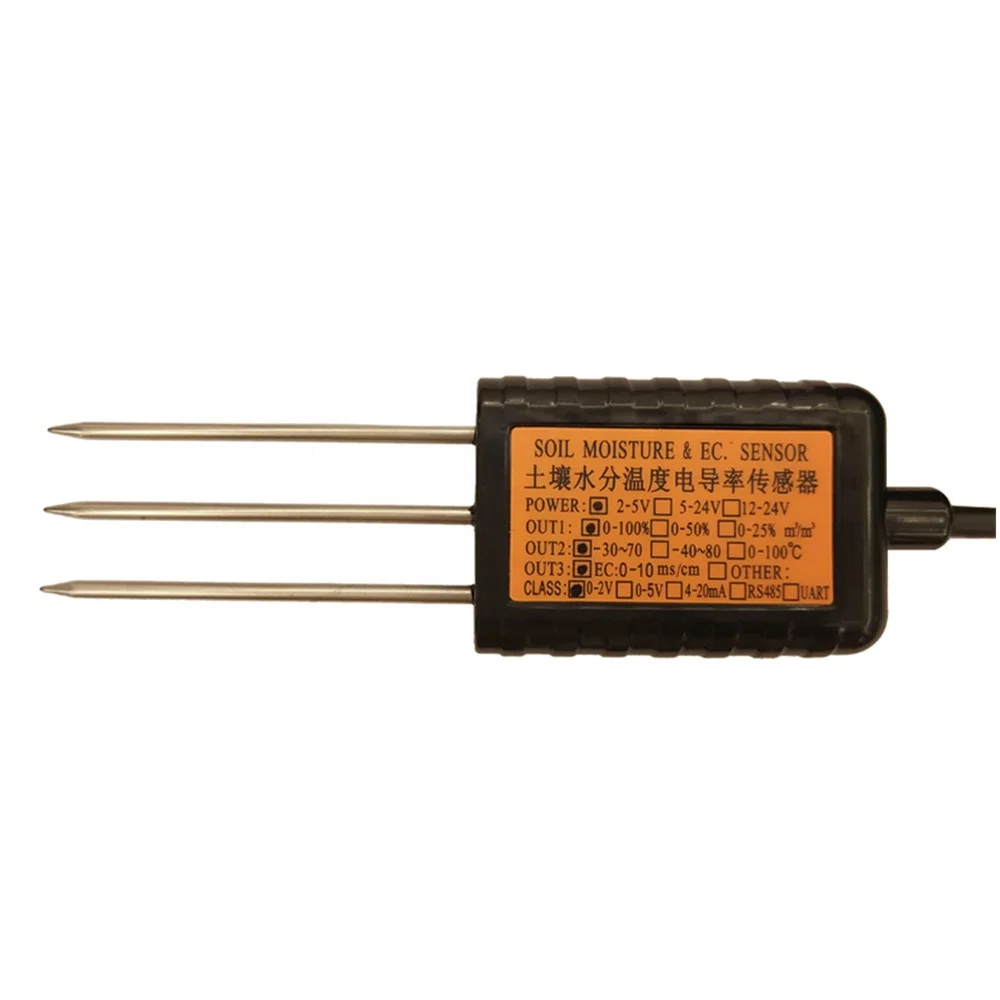 

Датчик электропроводности почвы Taidacent, 4-20 мА/0-2 в/RS485, Modbus