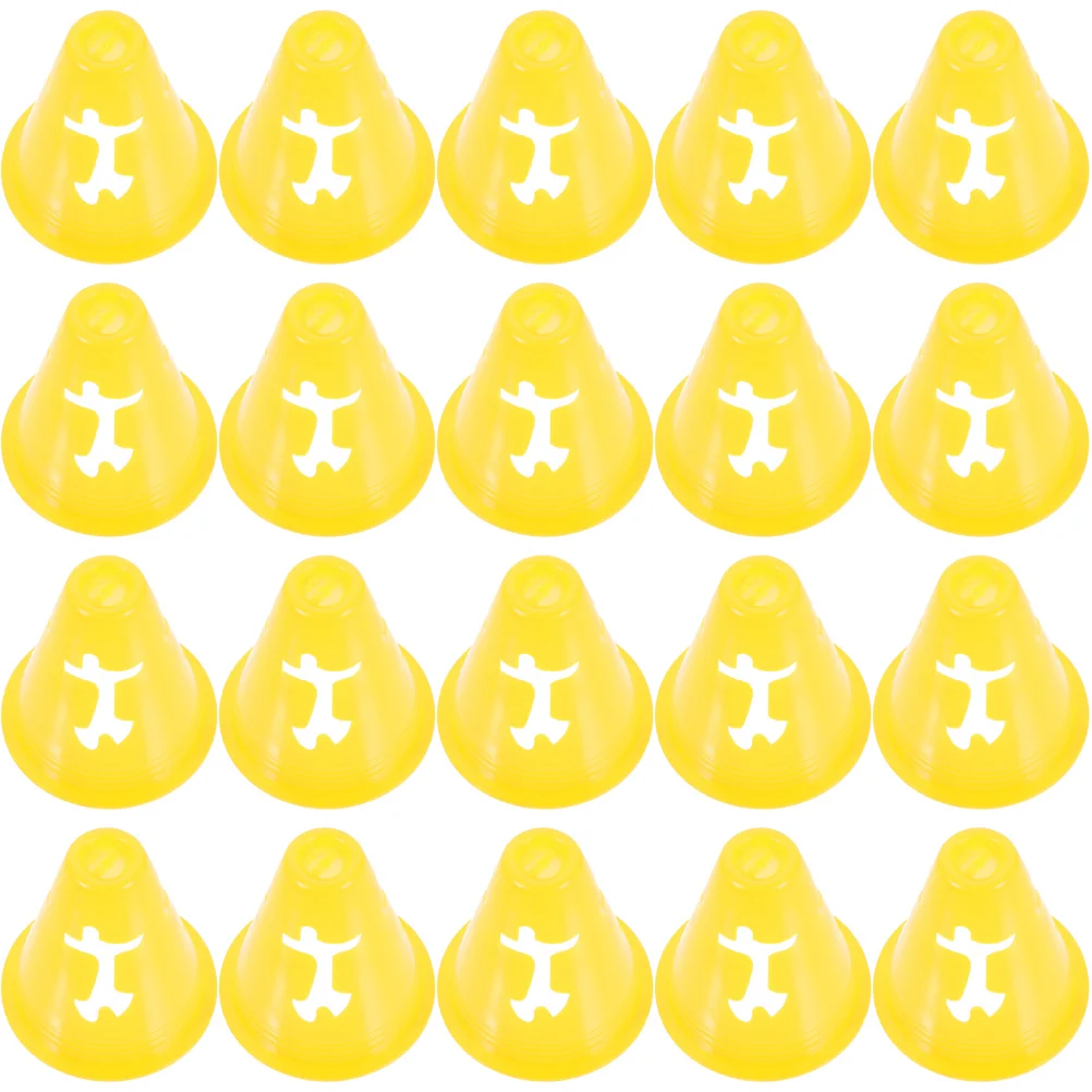 

20 Pcs Small Cones Kids Soccer Training Exercise Practice Classroom Roller Skating Marker Athletic Drills