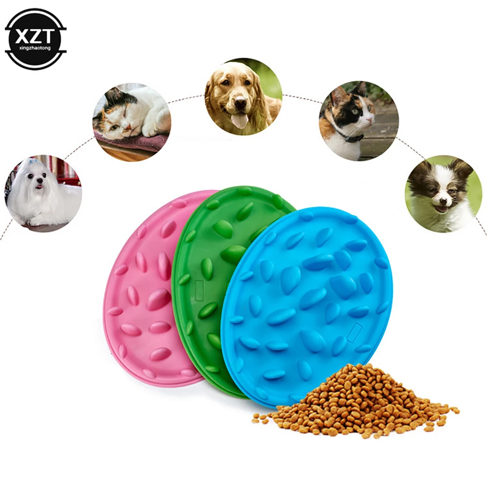 

Portable Silicone Pet Bowl Dog Cat Slow Eating Feeding Food Bowls Puppy Feeder Puzzle Bowls Dishes Anti Choke Food Container