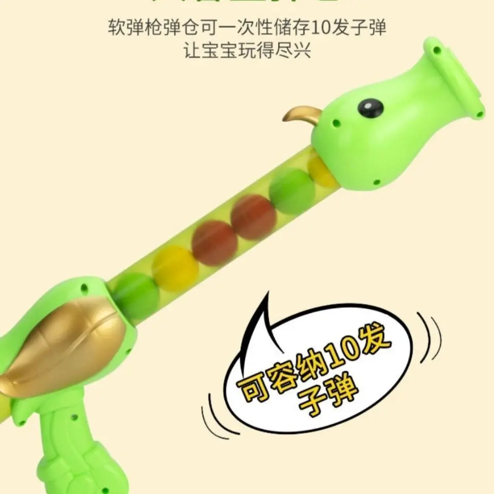 

PLANTS VS ZOMBIES Plants Vs. Zombies Pea Gun Children's Parent-Child Toy Gun Soft Bullet Gun Air Power Gun Children Play