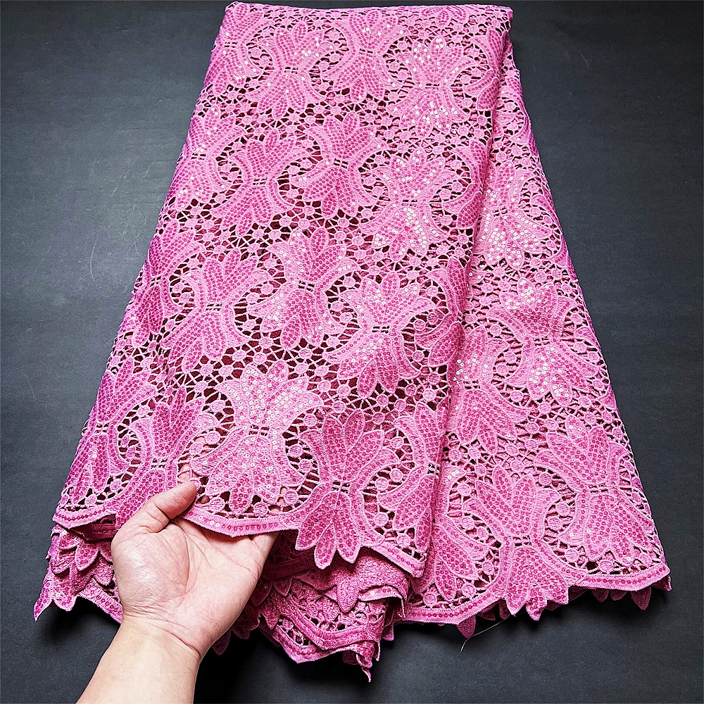 

2022 высококачественная ткань с блестками и вышивкой, искусственный хлопок, 5 ярдов