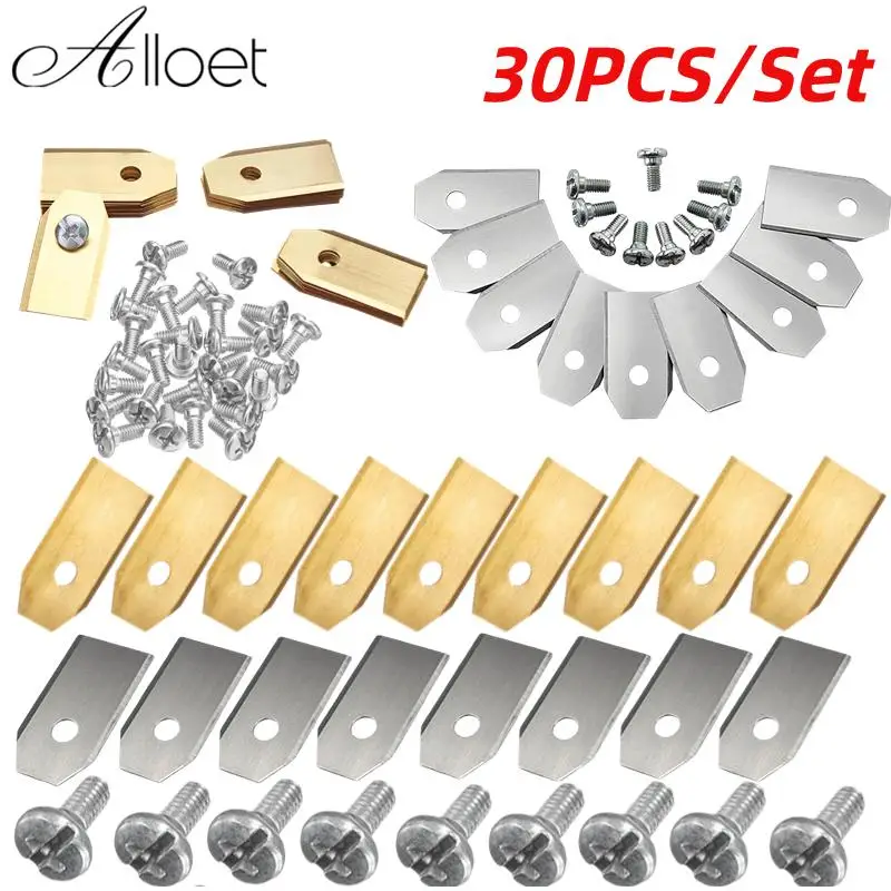 

30pcs Lawn Mower Cutting Blades Screw Kit Stainless Steel Replacement Mower Blades For Husqvarna Automower/Gardena Lawnmower