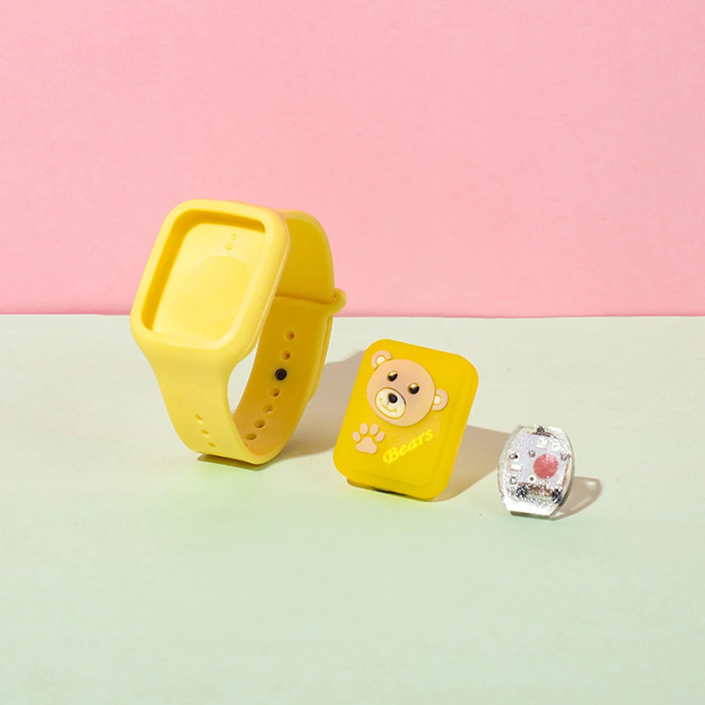 Cartoon Mosquito Repellent children silicone Watch Adjustable Wearable Plant Essential Oil Wristband Killer |