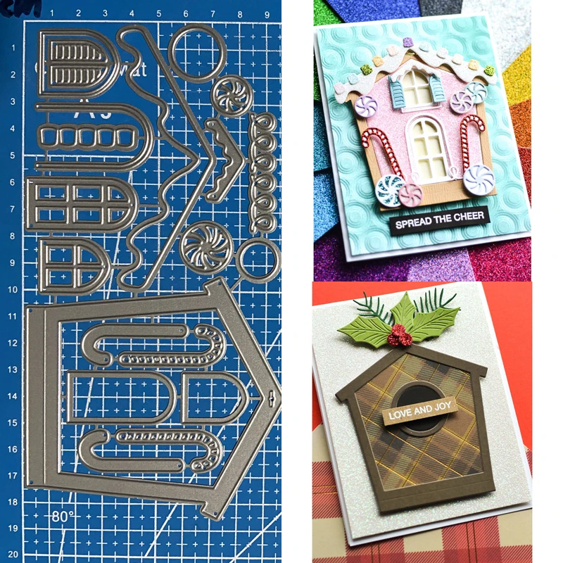 

Lucky Goddess Metal Cutting Dies Gingerbread house Diy Scrapbooking Photo Album Decorative Embossing Paper Card Crafts