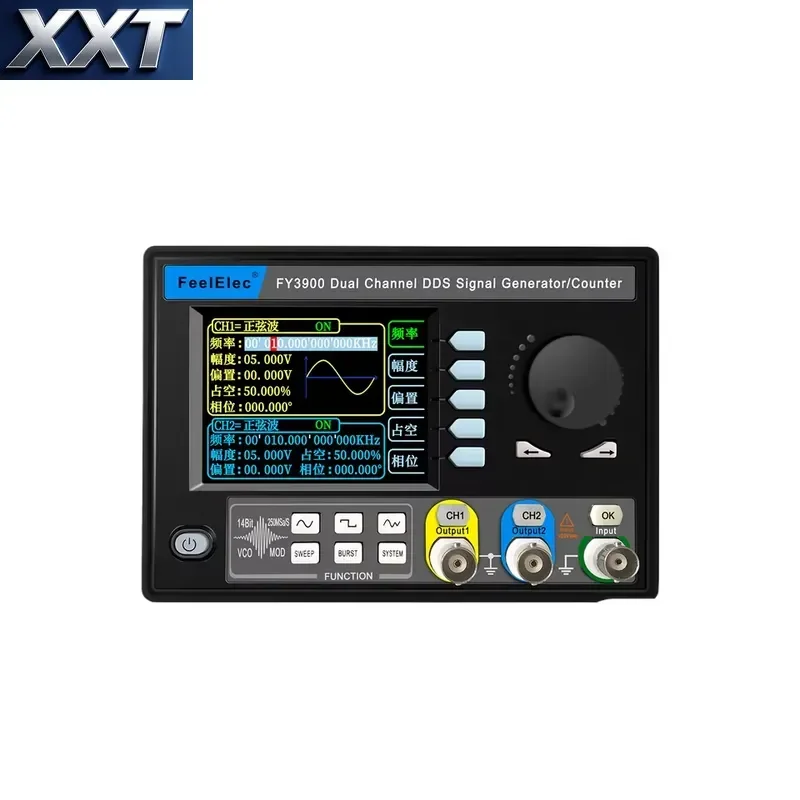 Фото XXT TTLTES FY3900 250MSa/s Четыре TTL-выхода 5/10/15/20/30 МГц, синусоидальный сигнал, 14 бит, двухканальный, функция/произвольный сигнал №2