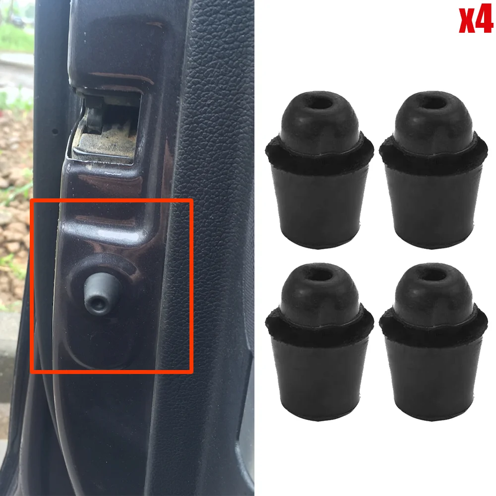 4x буферная накладка на дверной бампер, противоударная резиновая упорная накладка 8219128010   Черный новый для Hyundai Sonata Santa Fe Getz Starex Solaris Creta